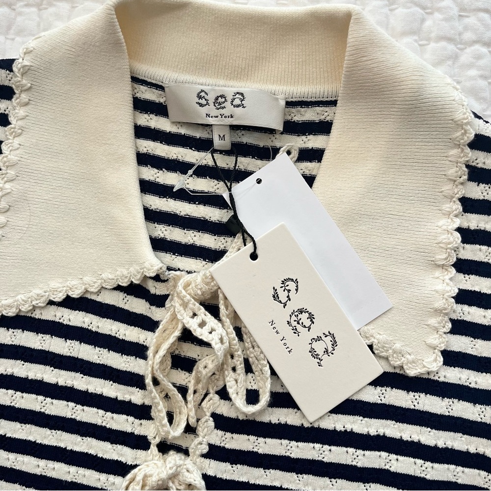 NWT SEA NY Addy Striped Knit Top - Picture 7 of 7
